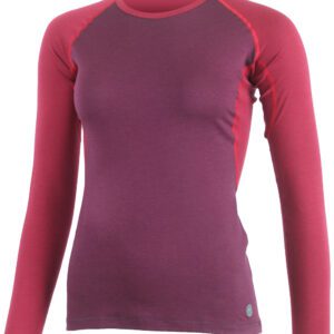 Lasting DITA 3849 vínová dámské merino triko Velikost: XL
