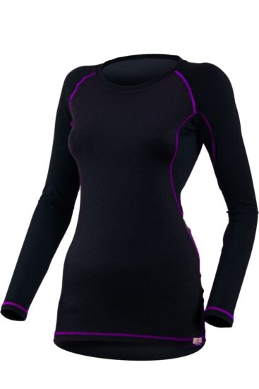 Lasting DITA 9045 černé dámské merino triko Velikost: S 8595067803883