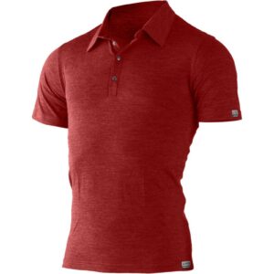 Lasting ELIOT 3160 červená pánská merino polo košile Velikost: XXL 8995067844563