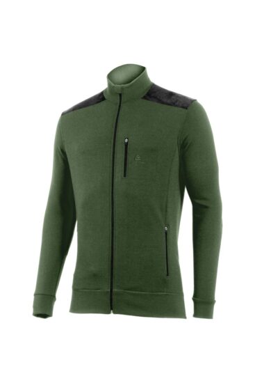 Lasting HUBERT 6299 zelená pánská merino mikina Velikost: XXXL