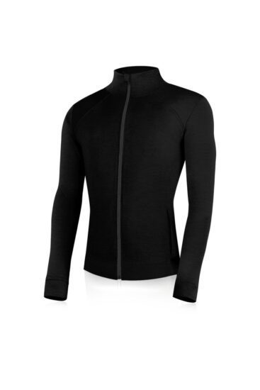 Lasting LARMIN 9099 černá pánská merino mikina Velikost: S