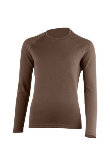 Lasting LENA 7676 hnědá dámská merino mikina Velikost: XL