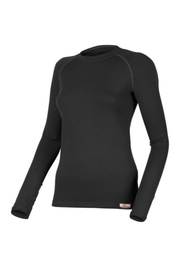 Lasting LENA 9090 černá dámská merino mikina Velikost: L 8595067814292