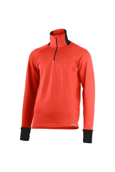 Lasting LEO 3739 červené pánská merino mikina Velikost: XXL