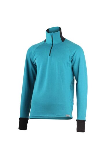 Lasting LEO 5859 modrá pánská merino mikina Velikost: M 8595067866505