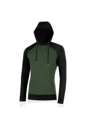 Lasting LERICH 6169 zelená pánská merino mikina Velikost: M 8595067902395