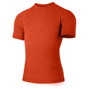 Lasting MABEL 2160 oranžové pánské merino triko Velikost: S/M