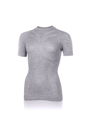 Lasting MALBA 8440 šedé dámské merino triko Velikost: S/M