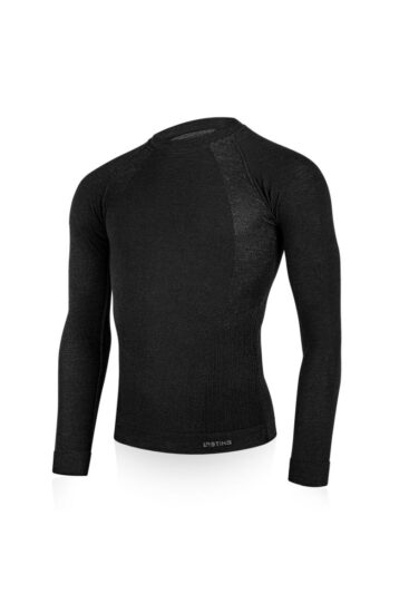 Lasting MAPOL 9090 černé pánské merino triko Velikost: S/M 8596445035407