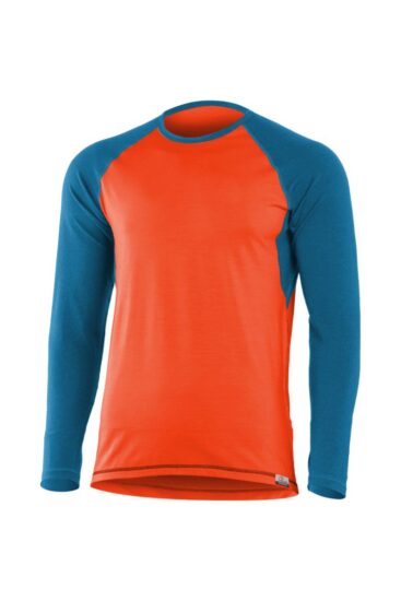 Lasting MARIO 2151 oranžové pánské merino triko Velikost: L 8596445054750