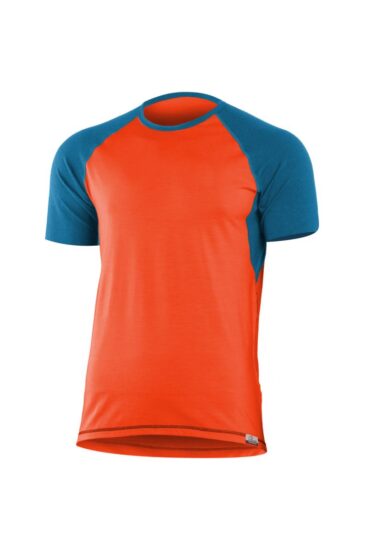 Lasting OTO 2151 oranžové pánské merino triko Velikost: S
