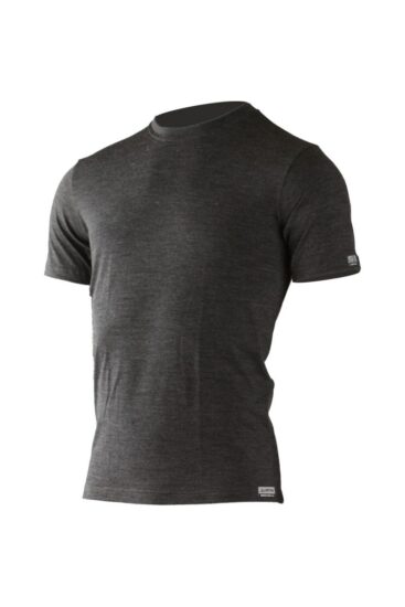Lasting QUIDO 8169 tmavě šedé pánské merino triko Velikost: M