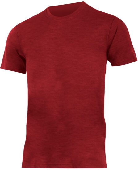 Lasting RIOS 3636 červené pánské merino triko Velikost: M