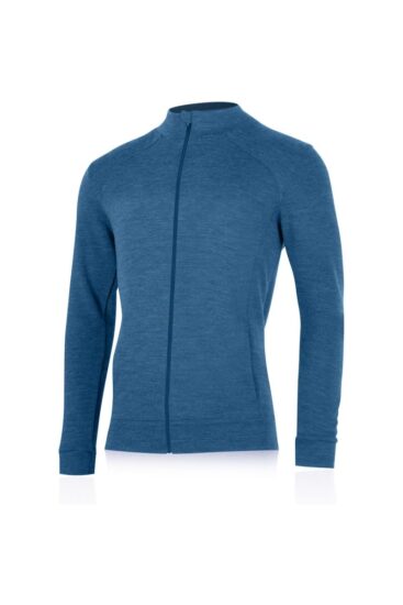 Lasting SARMIN 5165 modrá pánská merino mikina Velikost: S