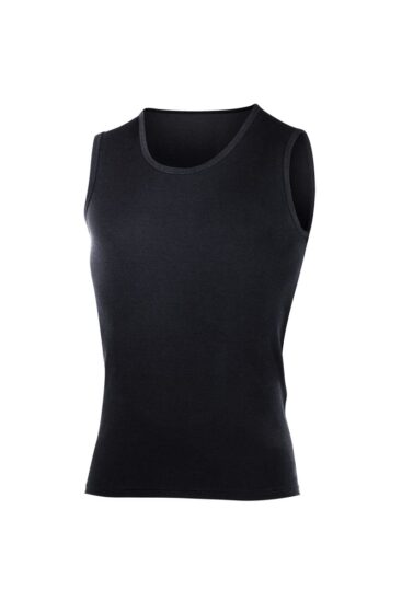 Lasting SCAMPO 9090 černé pánské merino tílko Velikost: M 8995067843689