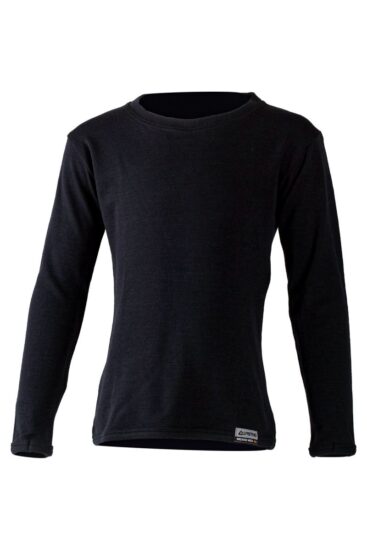 Lasting SNOPY 9090 černá dětská merino mikina Velikost: 120