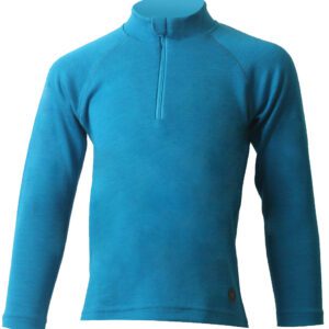 Lasting SOLY 5150 modrá dětská merino mikina Velikost: 140