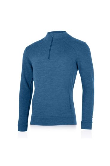 Lasting WARMIN 5165 modrá pánská merino mikina Velikost: XL