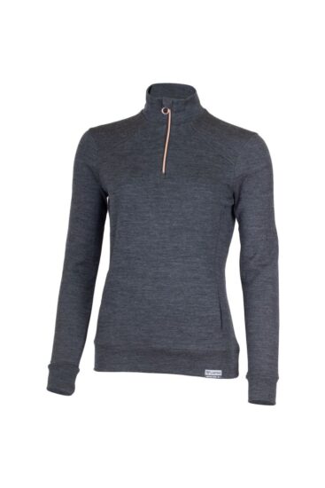 Lasting WARMINA C816 šedá dámská merino mikina Velikost: XL