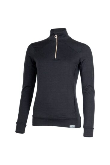 Lasting WARMINA C909 černá dámská merino mikina Velikost: XL