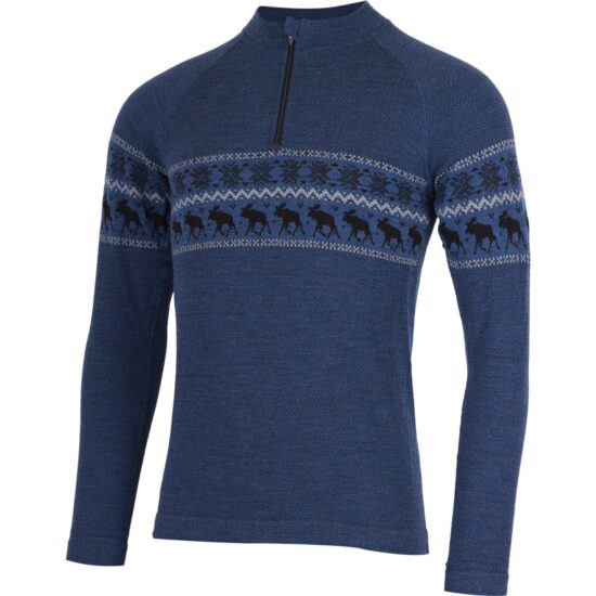 Lasting WARON 5169 modré pánské merino triko Velikost: S/M