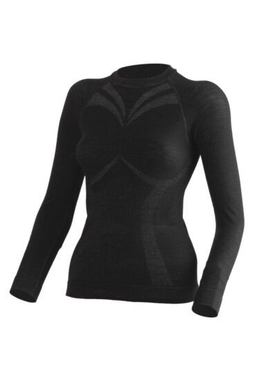 Lasting WATALA 9090 černé dámské merino triko Velikost: 2XL/3XL