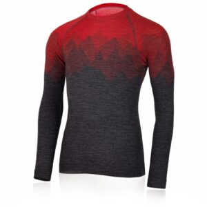 Lasting WELOR 3168 červené pánské merino triko Velikost: 2XL/3XL