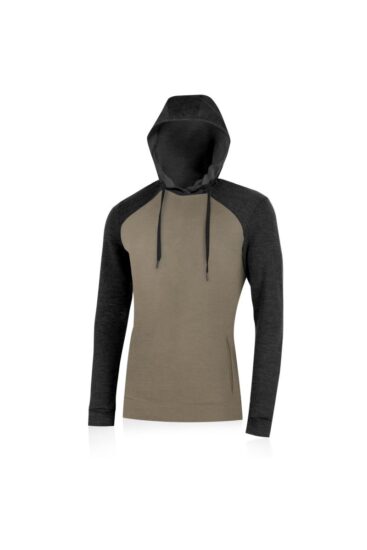 Lasting WERICH 7388 hnědá pánská merino mikina Velikost: XL