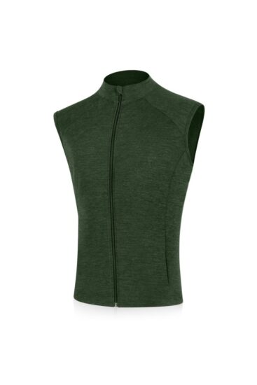 Lasting WESO 6166 zelená pánská merino vesta Velikost: M