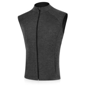 Lasting WESO 8168 šedá pánská merino vesta Velikost: S