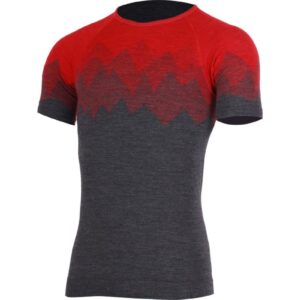 Lasting WESOR 3168 červené pánské merino triko Velikost: S/M