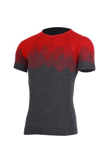 Lasting WESOR 3168 červené pánské merino triko Velikost: S/M