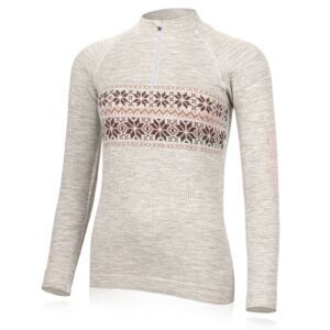 Lasting WIGI 7N71 béžové dámské merino triko Velikost: XS 8596445036633