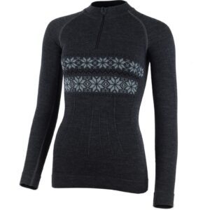 Lasting WIGI 8160 šedá dámské merino triko Velikost: S/M 8596445026443
