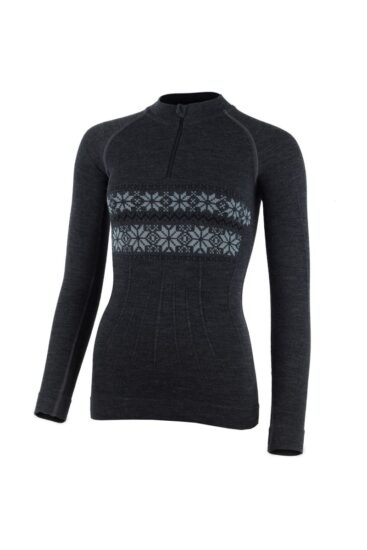 Lasting WIGI 8160 šedá dámské merino triko Velikost: S/M 8596445026443