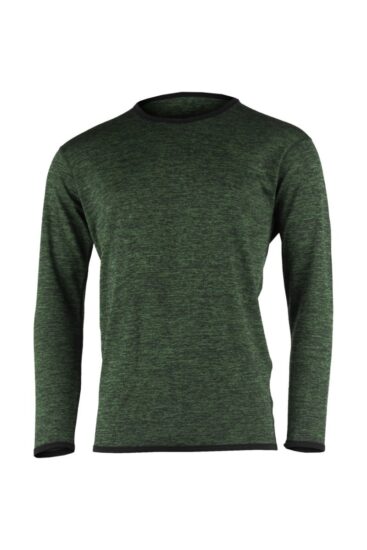 Lasting WINKL 3162 zelená pánská merino mikina Velikost: XL 8596445025941