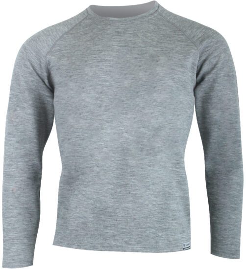 Lasting WITY 8484 šedá pánská merino mikina Velikost: L