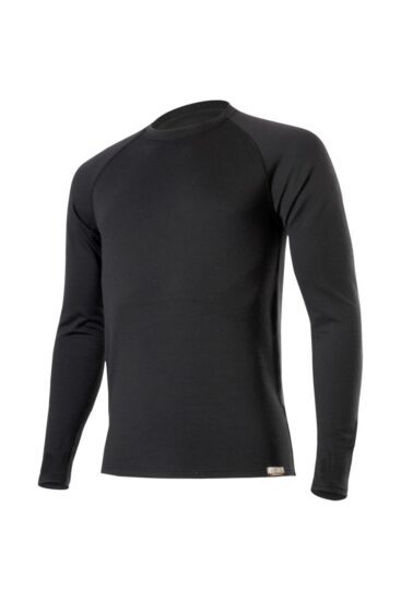 Lasting WITY 9090 černá pánská merino mikina Velikost: S 8595067837482