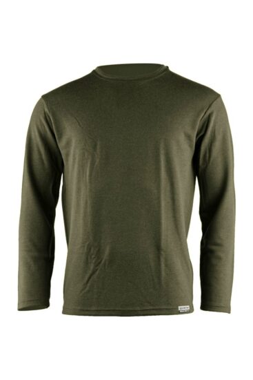 Lasting WOLK 6160 zelená pánská merino mikina Velikost: XL