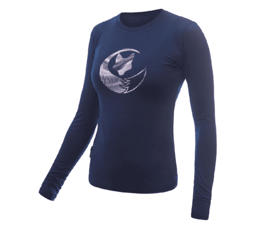 SENSOR MERINO ACTIVE PT FOX dámské triko dl.rukáv deep blue Velikost: L