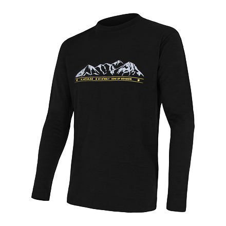 SENSOR MERINO ACTIVE PT HORY pánské triko dl.rukáv černá Velikost: XXXL