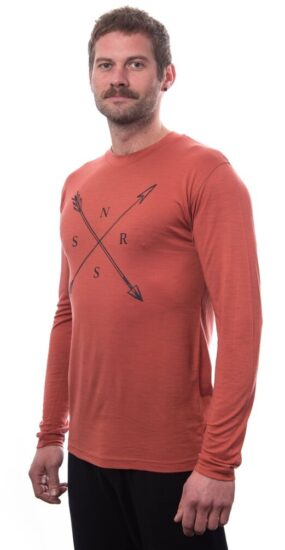 SENSOR MERINO ACTIVE SNSR pánské triko dl.rukáv terracotta Velikost: XL 8592837094557 - Obrázek 2