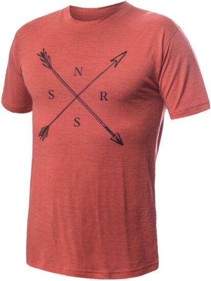 SENSOR MERINO ACTIVE SNSR pánské triko kr.rukáv terracotta Velikost: M 8592837094489