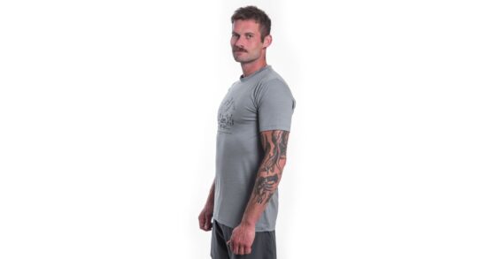 SENSOR MERINO ACTIVE VAN LIFE pánské triko kr.rukáv šedá Velikost: M - Obrázek 2