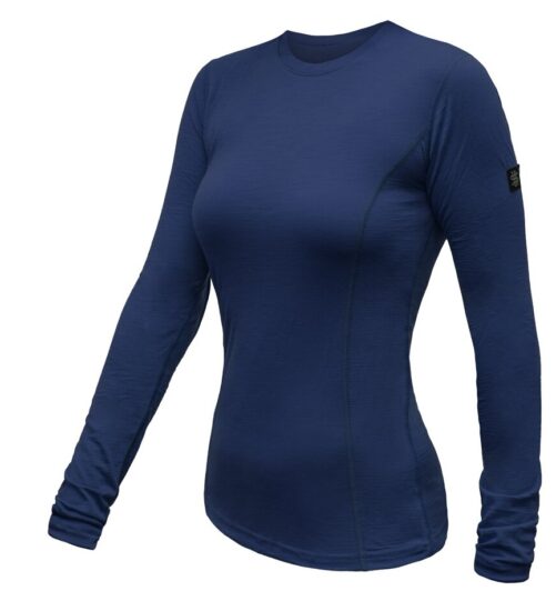 SENSOR MERINO ACTIVE dámské triko dl.rukáv deep blue Velikost: M