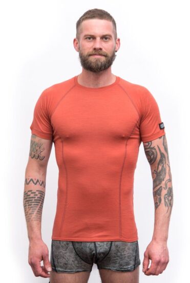 SENSOR MERINO ACTIVE pánské triko kr.rukáv terracotta Velikost: L 8592837098012 - Obrázek 2