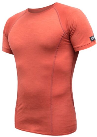 SENSOR MERINO ACTIVE pánské triko kr.rukáv terracotta Velikost: L 8592837098012