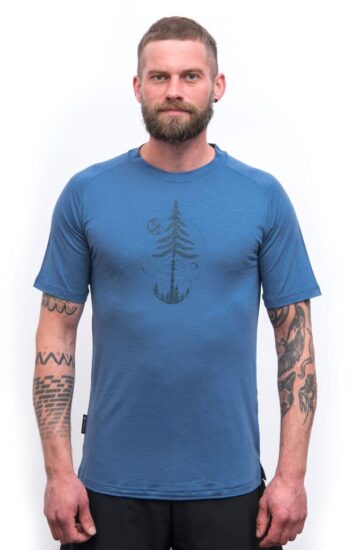 SENSOR MERINO AIR EARTH pánské triko kr.rukáv riviera blue Velikost: L - Obrázek 2