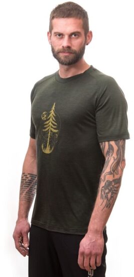 SENSOR MERINO AIR PT EARTH pánské triko kr.rukáv olive green Velikost: L - Obrázek 2
