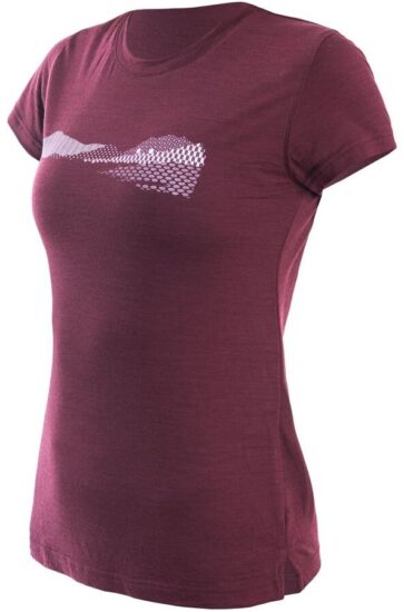 SENSOR MERINO AIR PT HILLS dámské triko kr.rukáv port red Velikost: L 8592837084343